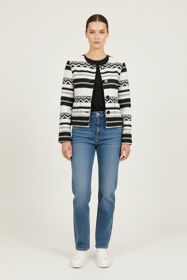 Veste Noir et Blanc - Taille M/38 de la marque La Fée Maraboutée | PARAD72257 - Vendu par Paradigme - Image 1