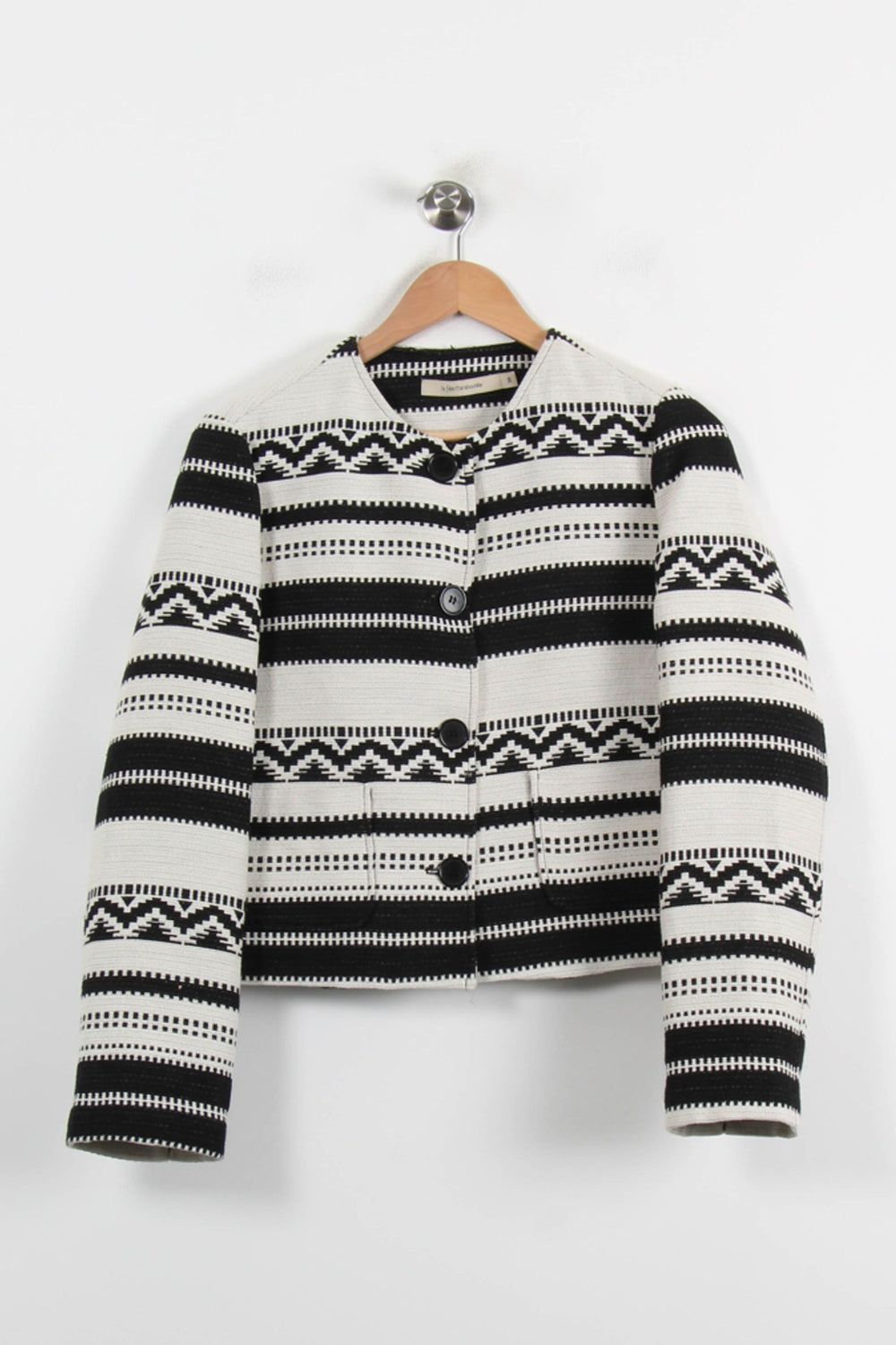 Veste Noir et Blanc - Taille M/38 de la marque La Fée Maraboutée | PARAD72257 - Vendu par Paradigme - Image 2