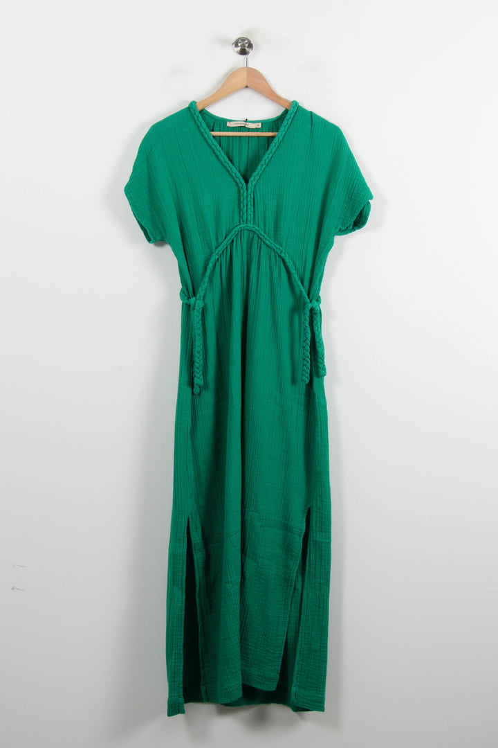 Robe Longue Verte - Taille S/36 de la marque La Fée Maraboutée | PARAD72262 - Vendu par Paradigme - Image 2