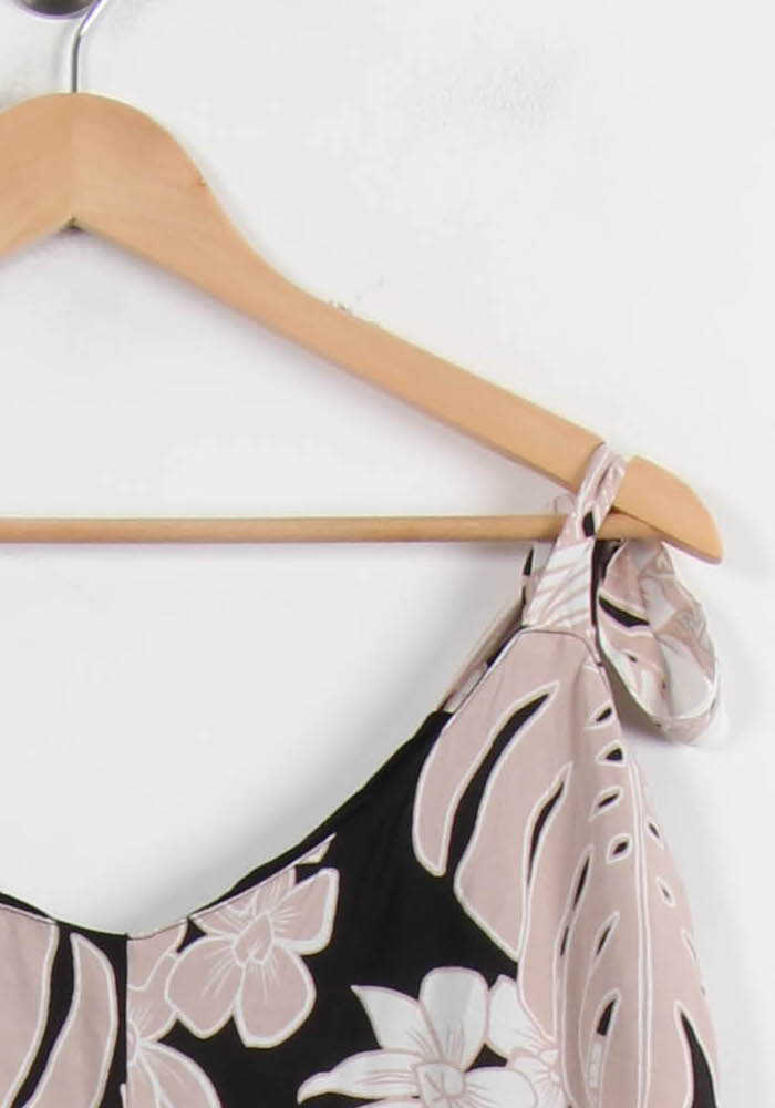 Robe Longue Noire et Beige - Taille XL/42 de la marque La Fée Maraboutée | PARAD72263 - Vendu par Paradigme - Image 3