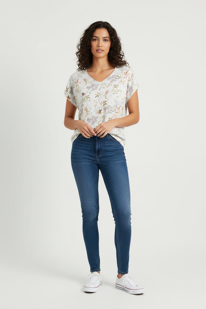 Blouse Multicolore - Taille L/40 de la marque La Fée Maraboutée | PARAD72266 - Vendu par Paradigme - Image 1