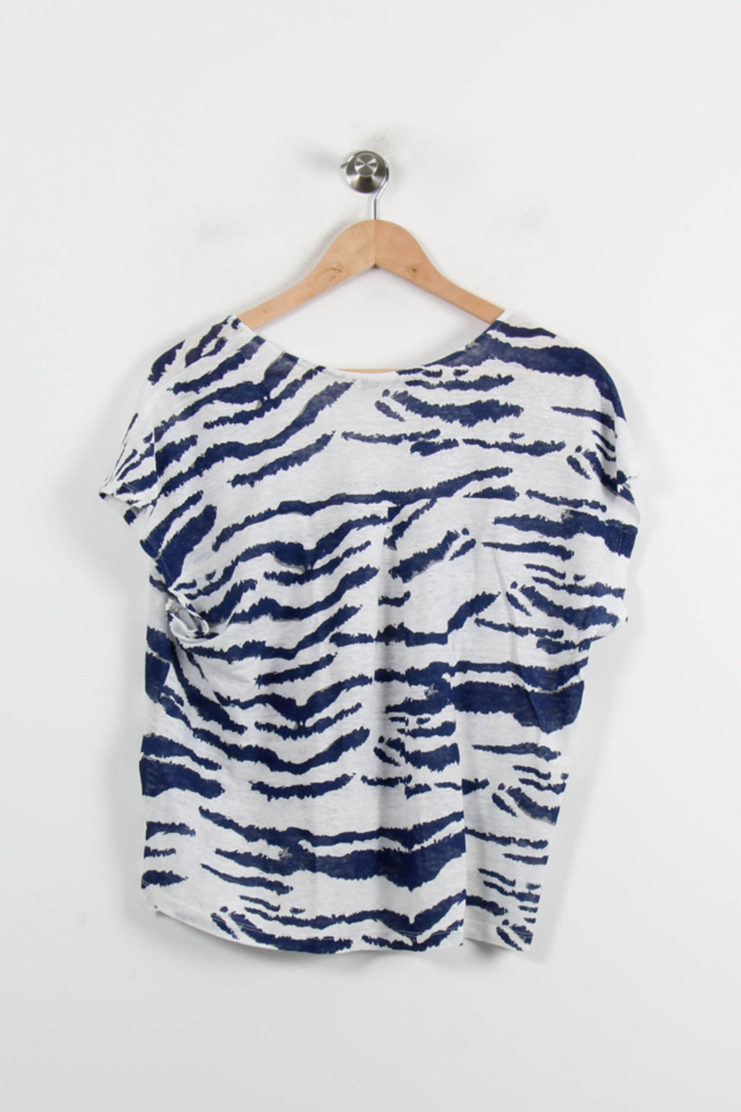 Tee-shirt Blanc et Bleu - Taille L/40 de la marque La Fée Maraboutée | PARAD72267 - Vendu par Paradigme - Image 4