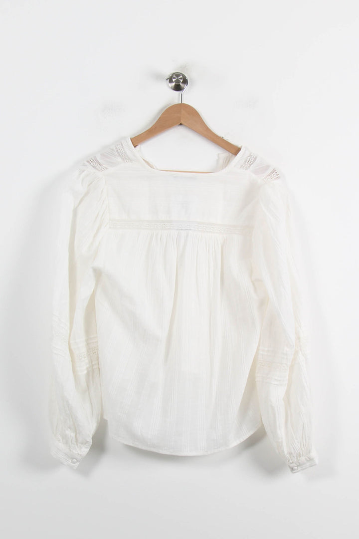 Blouse Blanche - Taille L/40 de la marque La Fée Maraboutée | PARAD72270 - Vendu par Paradigme - Image 4