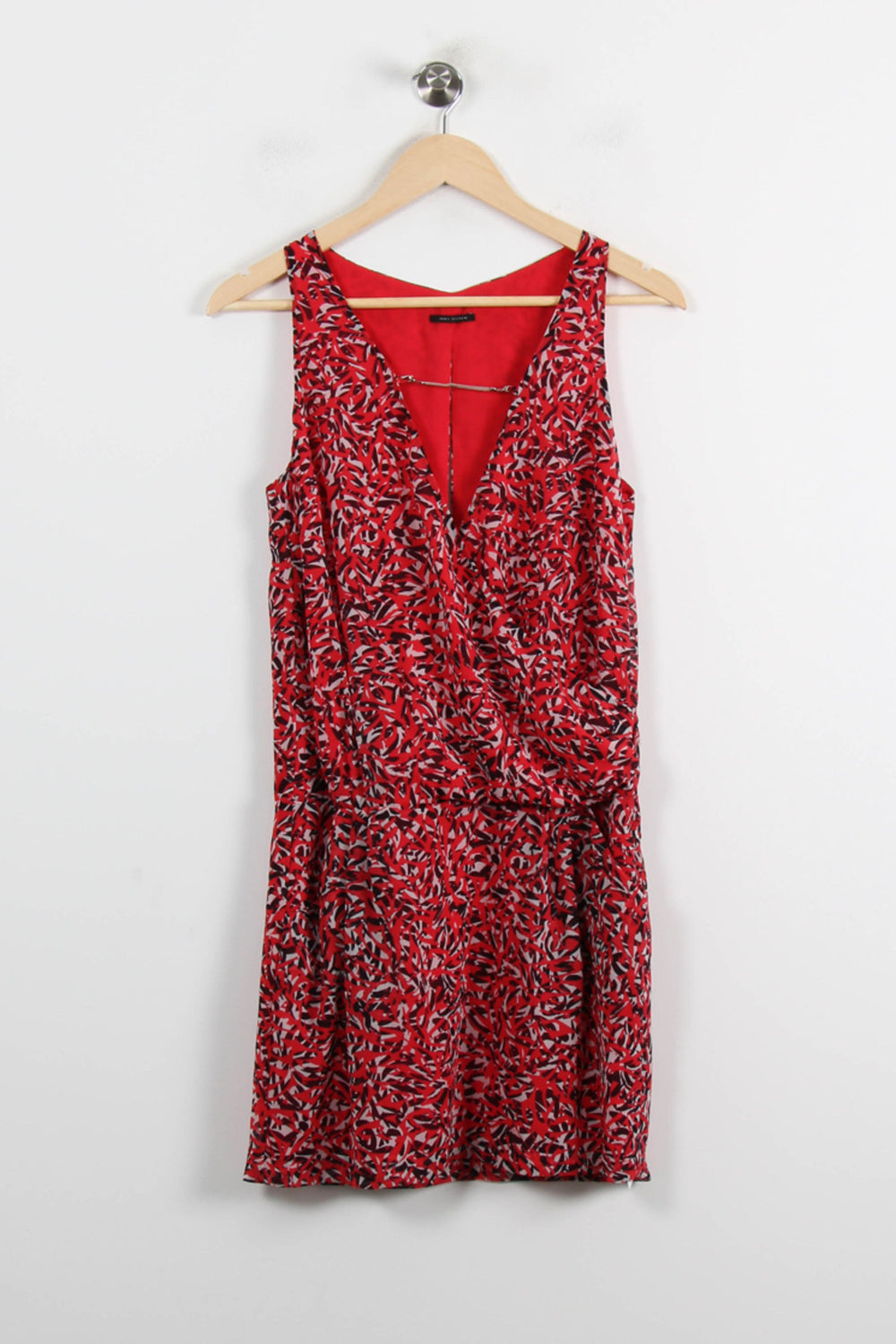Robe Portefeuille Rouge et Noir - Taille XS/34 de la marque IKKS | PARAD72276 - Vendu par Paradigme - Image 2