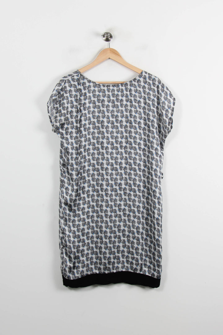 Robe Droite Noire et Blanche - Taille S/36 de la marque La Fée Maraboutée | PARAD72287 - Vendu par Paradigme - Image 4