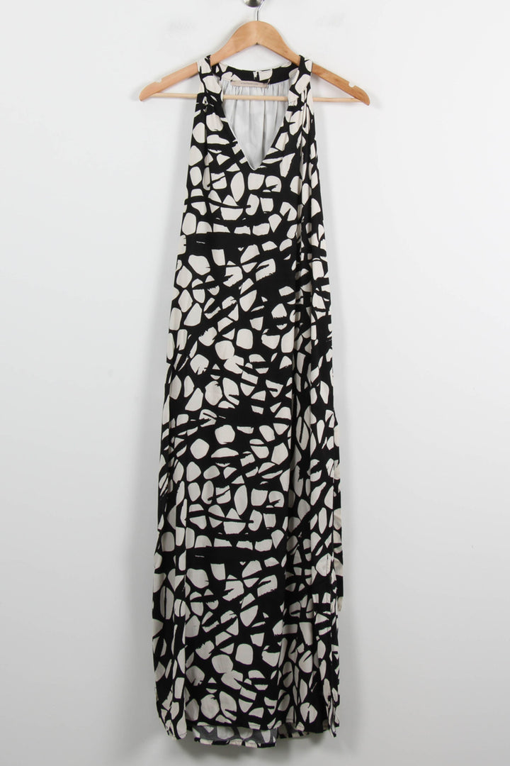 Robe Longue Noire et Blanche - Taille S/36 de la marque La Fée Maraboutée | PARAD72288 - Vendu par Paradigme - Image 2