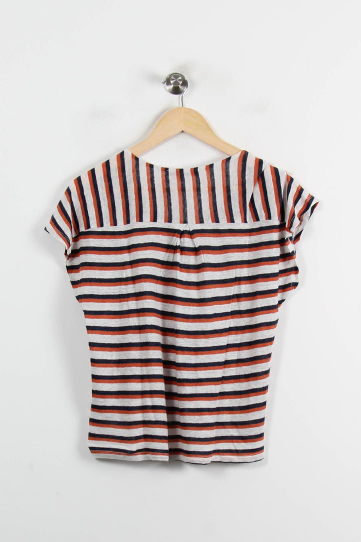 Blouse Blanche Rouge et Noire - Taille XS/34 de la marque La Fée Maraboutée | PARAD72291 - Vendu par Paradigme - Image 4