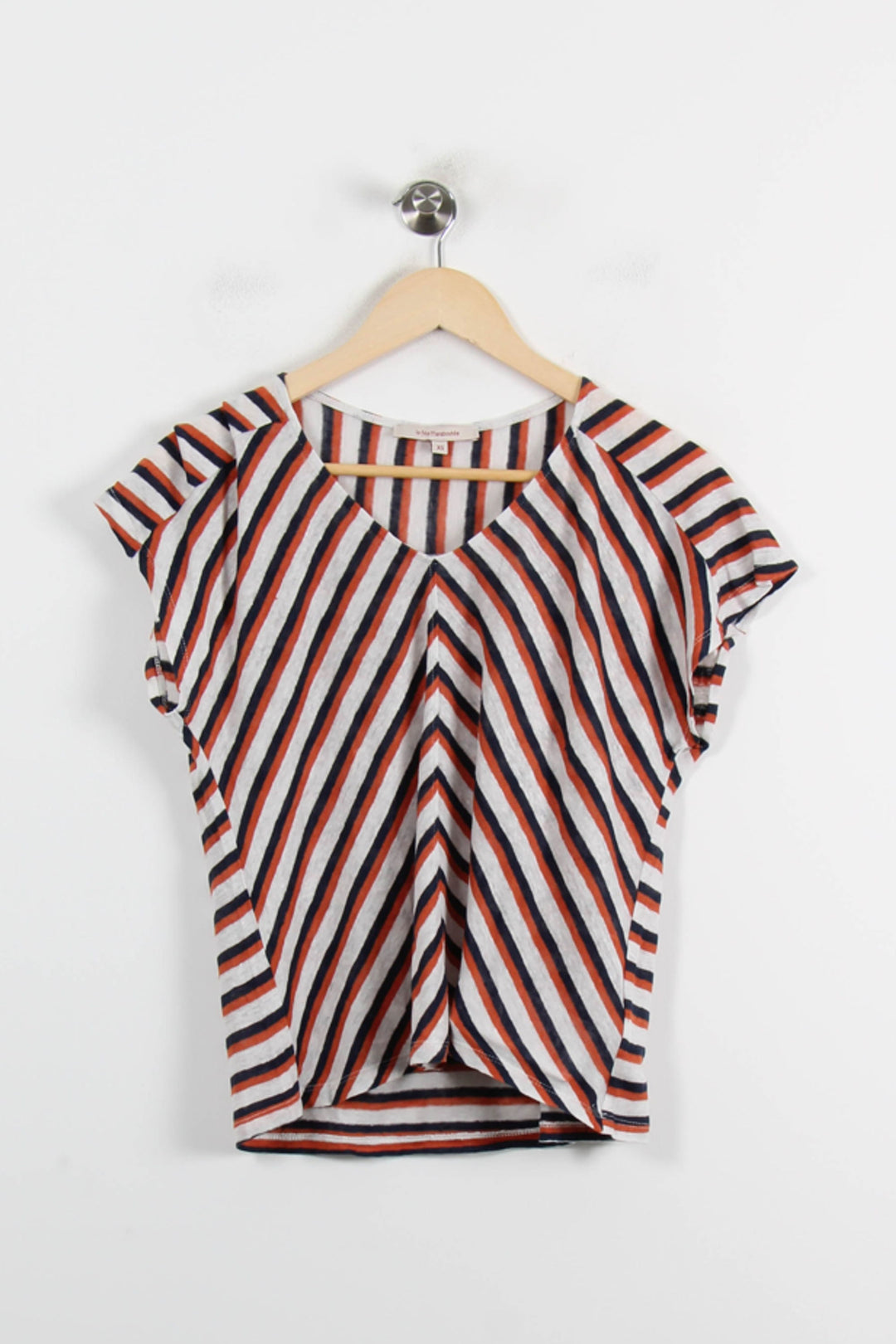 Blouse Blanche Rouge et Noire - Taille XS/34 de la marque La Fée Maraboutée | PARAD72291 - Vendu par Paradigme - Image 2