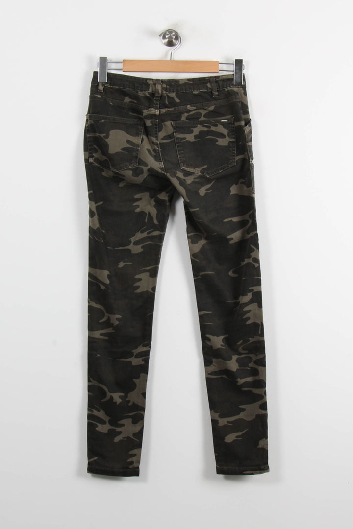 Pantalon Cargo Camouflage Multicolore - Taille S/36 de la marque IKKS | PARAD72293 - Vendu par Paradigme - Image 4