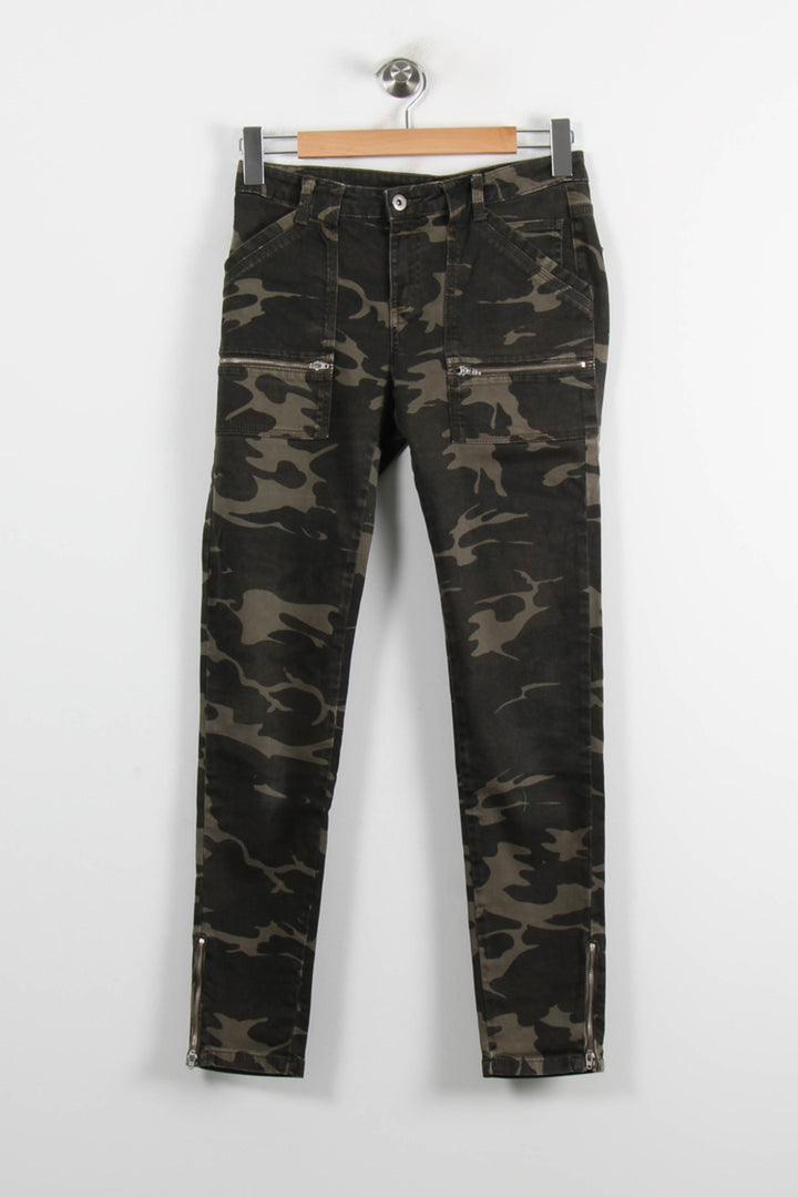 Pantalon Cargo Camouflage Multicolore - Taille S/36 de la marque IKKS | PARAD72293 - Vendu par Paradigme - Image 2