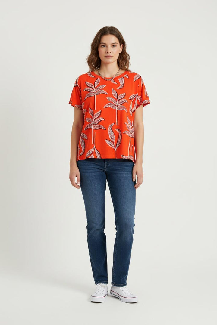 Tee-shirt Orange et Blanc - Taille S/36 de la marque Comptoir des Cotonniers | PARAD72294 - Vendu par Paradigme - Image 1