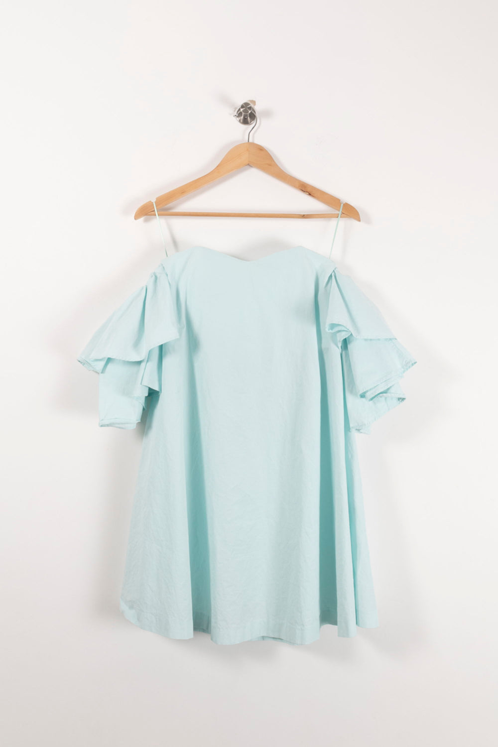 Robe Épaules Dénudées Bleue Claire - Taille S/36 de la marque Claudie Pierlot | PARAD72310 - Vendu par Paradigme - Image 2
