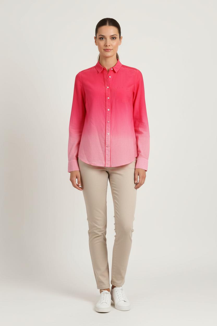 Chemise Rose et Blanche - Taille XS/34 de la marque One Step | PARAD72313 - Vendu par Paradigme - Image 1