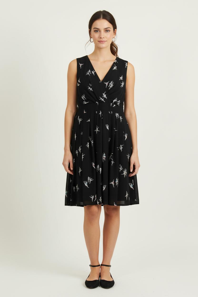 Robe Noire et Blanche - Taille XL/42 de la marque La Fée Maraboutée | PARAD72317 - Vendu par Paradigme - Image 1