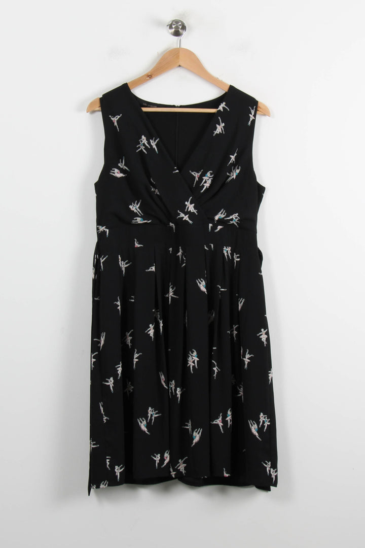 Robe Noire et Blanche - Taille XL/42 de la marque La Fée Maraboutée | PARAD72317 - Vendu par Paradigme - Image 2