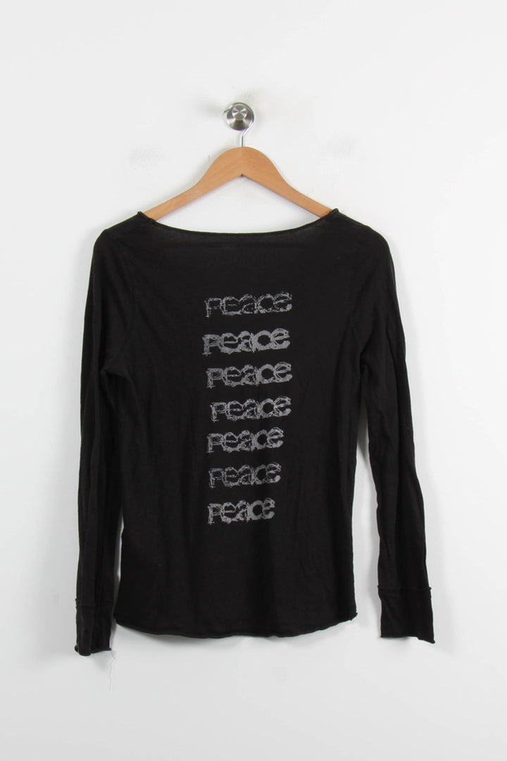 T-shirt Manches Longues Noir - Taille S/36 de la marque Zadig&Voltaire | PARAD72318 - Vendu par Paradigme - Image 4