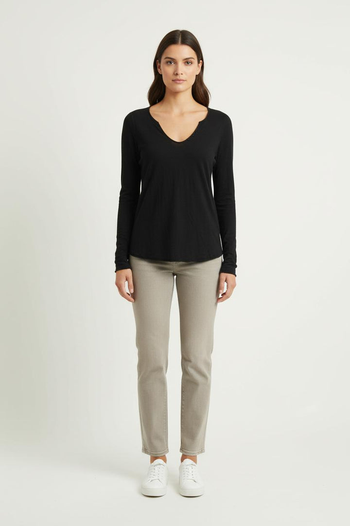 T-shirt Manches Longues Noir - Taille S/36 de la marque Zadig&Voltaire | PARAD72318 - Vendu par Paradigme - Image 1