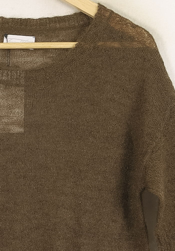 Pull Marron - Taille S/36 de la marque American Vintage | PARAD72320 - Vendu par Paradigme - Image 3
