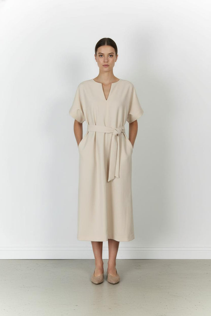 Robe Longue Beige - Taille S/36 de la marque Tara Jarmon | PARAD72331 - Vendu par Paradigme - Image 1