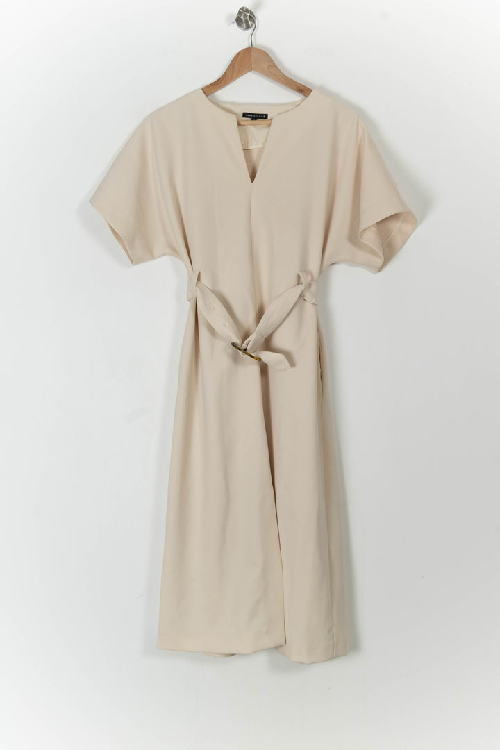 Robe Longue Beige - Taille S/36 de la marque Tara Jarmon | PARAD72331 - Vendu par Paradigme - Image 2