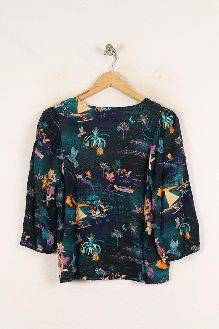 Blouse Multicolore - Taille L/40 de la marque La Fée Maraboutée | PARAD72341 - Vendu par Paradigme - Image 4