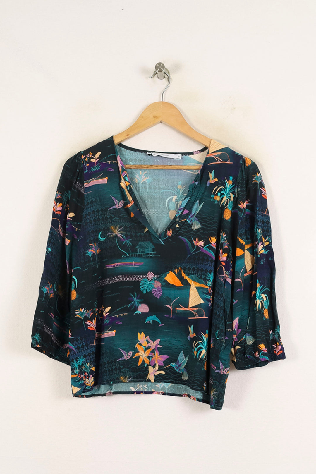 Blouse Multicolore - Taille L/40 de la marque La Fée Maraboutée | PARAD72341 - Vendu par Paradigme - Image 2