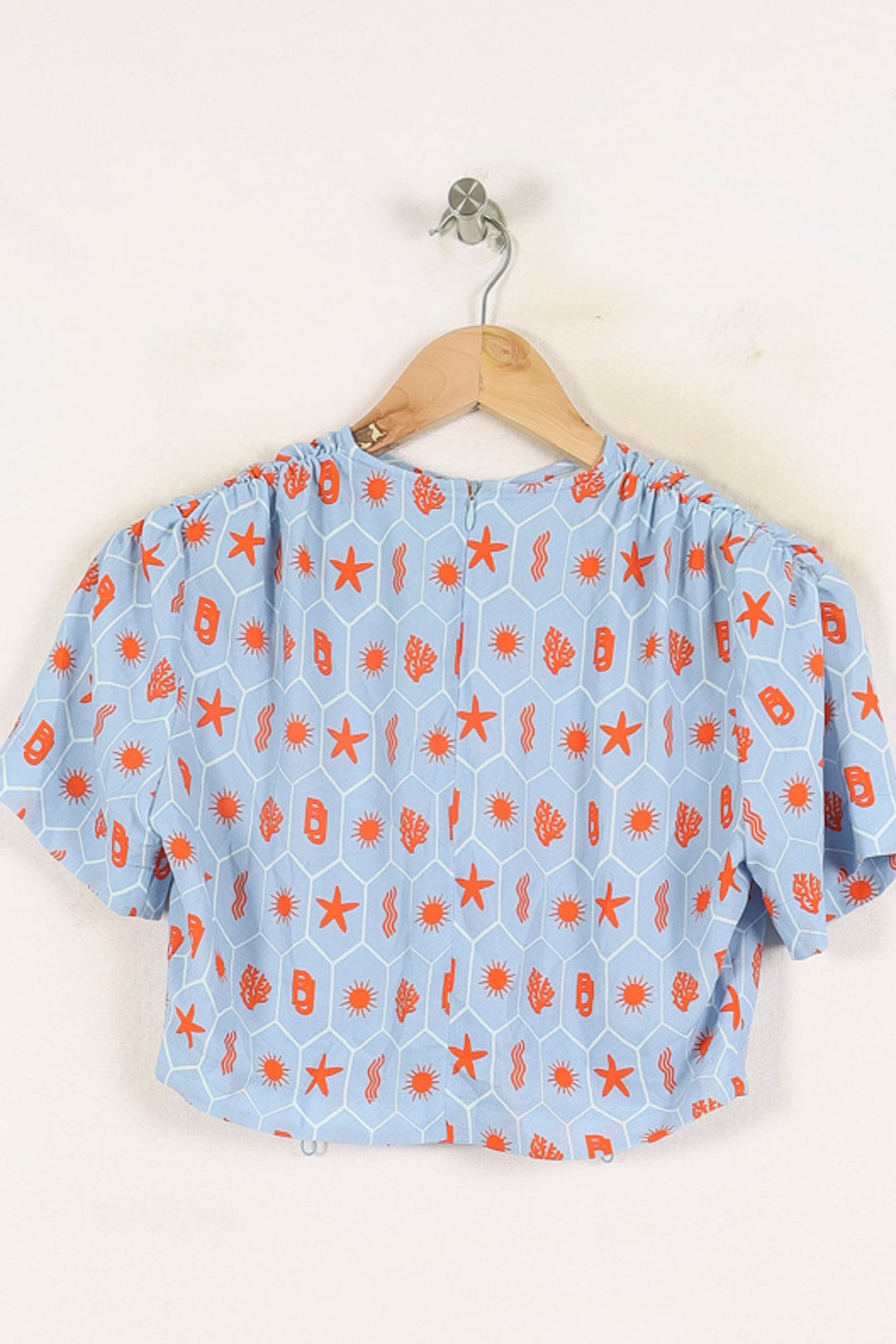 Blouse Bleu et Orange - Taille S/36 de la marque Barje | PARAD72343 - Vendu par Paradigme - Image 4