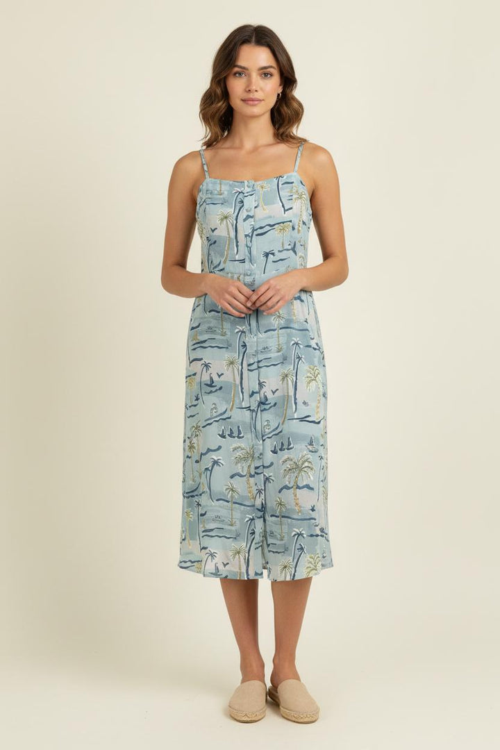 Robe Midi Bleue - Taille L/40 de la marque The Kooples | PARAD72346 - Vendu par Paradigme - Image 1