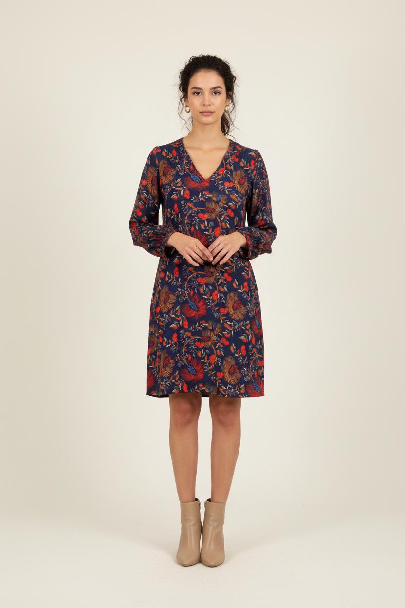 Robe Bleu et Rouge - Taille XL/42 de la marque La Fée Maraboutée | PARAD72352 - Vendu par Paradigme - Image 1