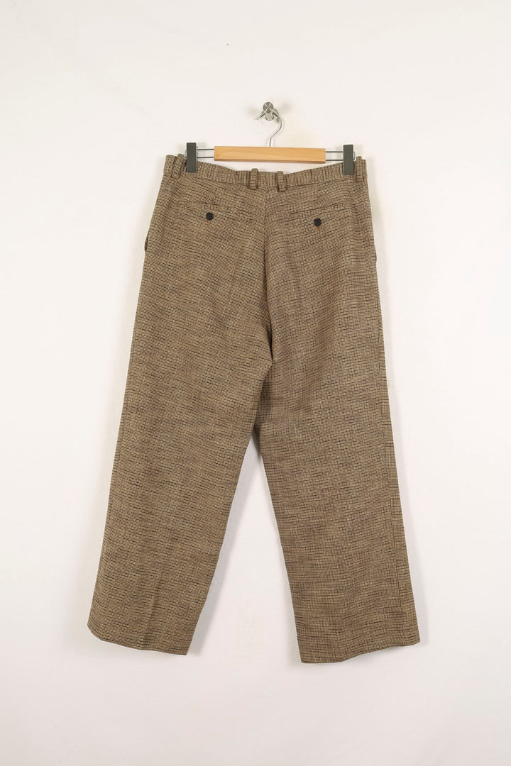 Pantalon Carreaux Marron - Taille XL/42 de la marque Sandro | PARAD72367 - Vendu par Paradigme - Image 4