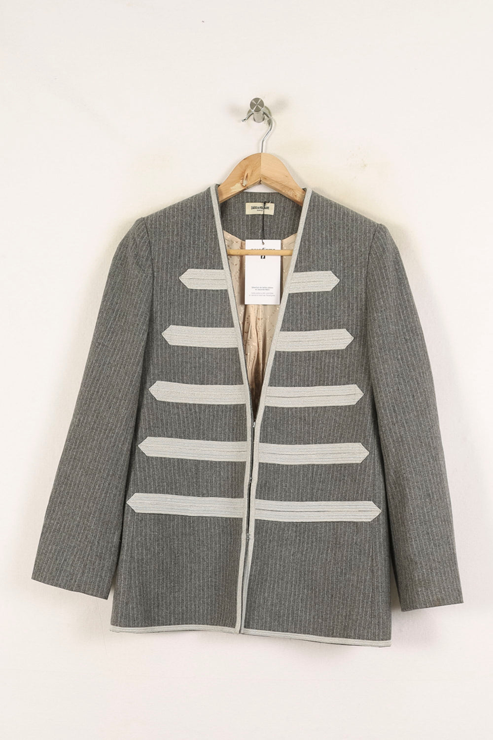 Veste Officier Grise - Taille S/36 de la marque Zadig&Voltaire | PARAD72368 - Vendu par Paradigme - Image 2