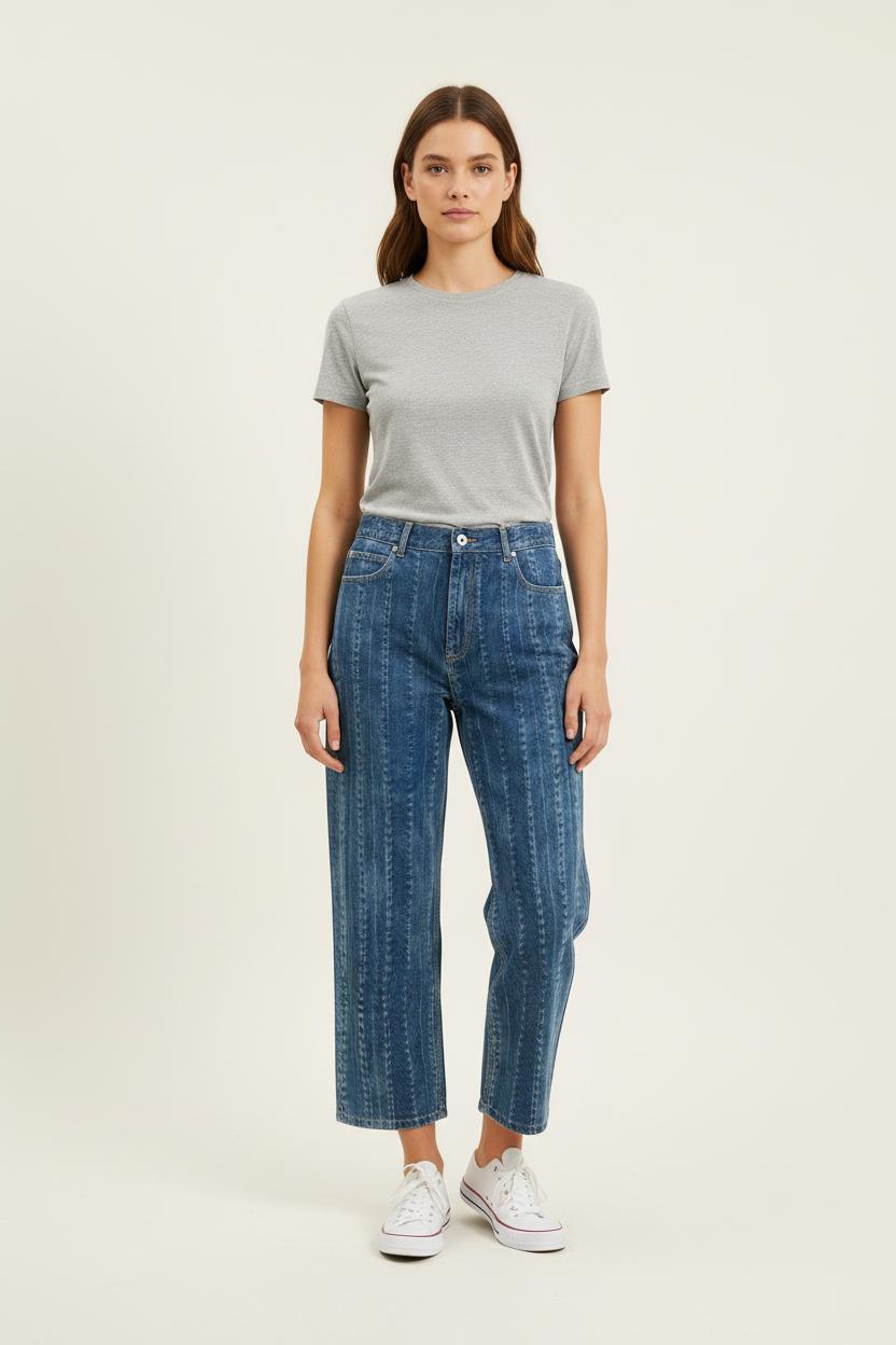 Jean Large Bleu - Taille L/40 de la marque Sandro | PARAD72374 - Vendu par Paradigme - Image 1