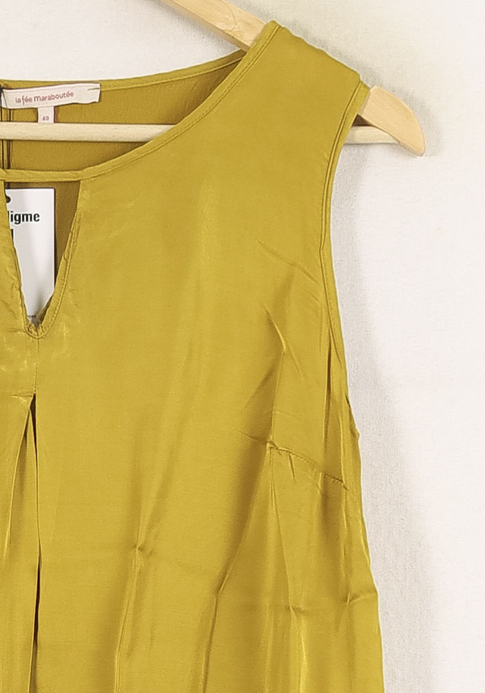 Débardeur Jaune - Taille L/40 de la marque La Fée Maraboutée | PARAD72376 - Vendu par Paradigme - Image 3