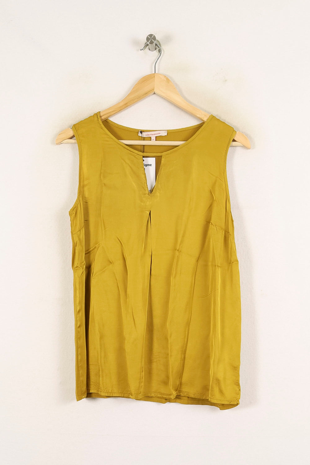 Débardeur Jaune - Taille L/40 de la marque La Fée Maraboutée | PARAD72376 - Vendu par Paradigme - Image 2