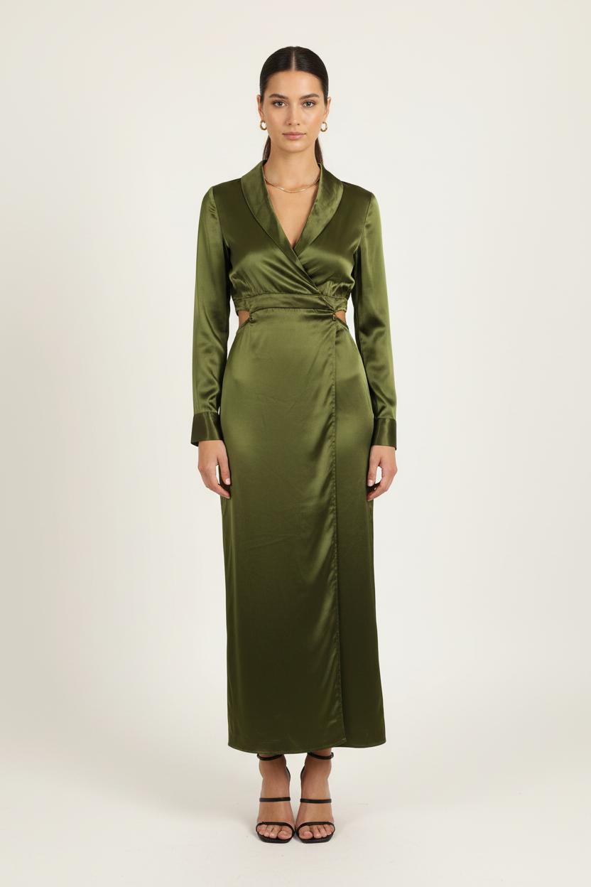 Robe Longue Verte - Taille S/36 de la marque Barje | PARAD72378 - Vendu par Paradigme - Image 1