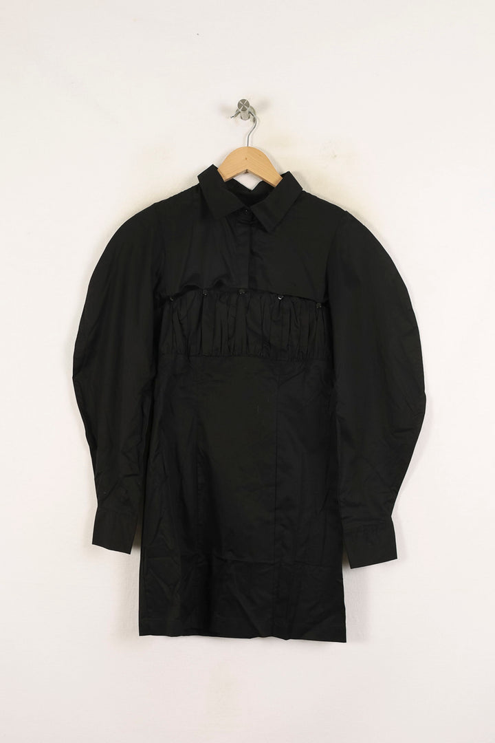 Robe Chemise Noire - Taille S/36 de la marque Barje | PARAD72380 - Vendu par Paradigme - Image 2