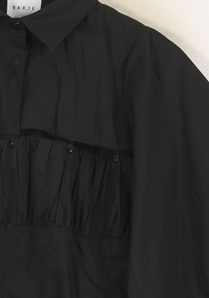 Robe Chemise Noire - Taille M/38 de la marque Barje | PARAD72381 - Vendu par Paradigme - Image 3