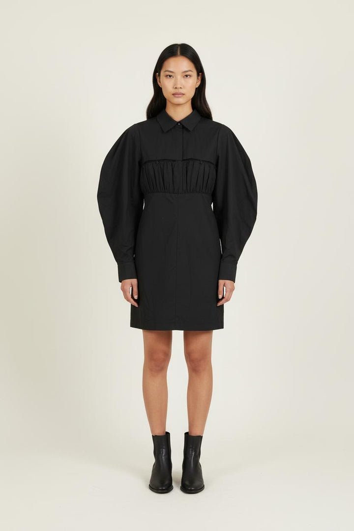 Robe Chemise Noire - Taille M/38 de la marque Barje | PARAD72381 - Vendu par Paradigme - Image 1