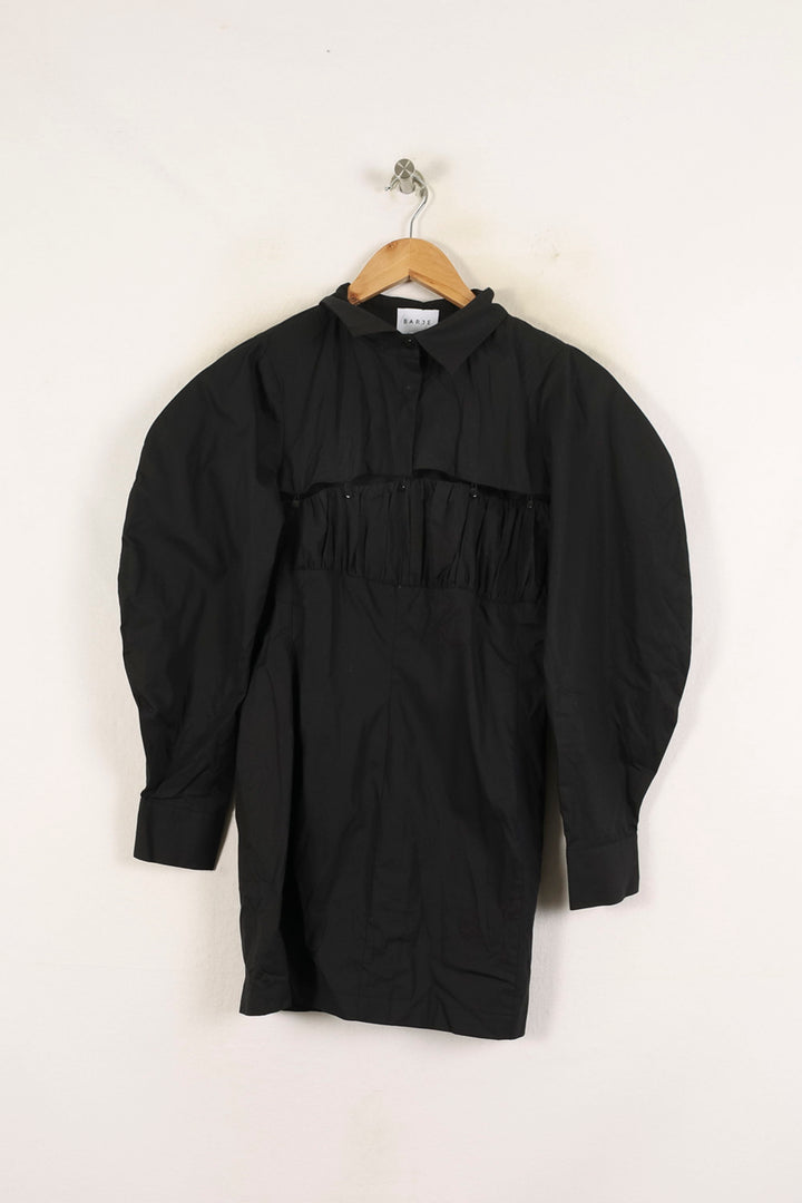 Robe Chemise Noire - Taille M/38 de la marque Barje | PARAD72381 - Vendu par Paradigme - Image 2