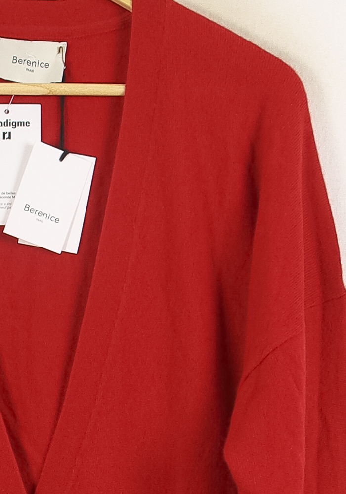 Gilet Rouge - Taille S/36 de la marque Bérénice | PARAD72394 - Vendu par Paradigme - Image 3
