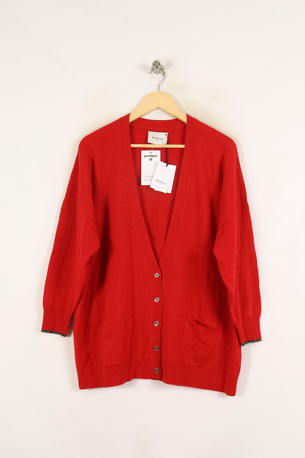 Gilet Rouge - Taille S/36 de la marque Bérénice | PARAD72394 - Vendu par Paradigme - Image 2