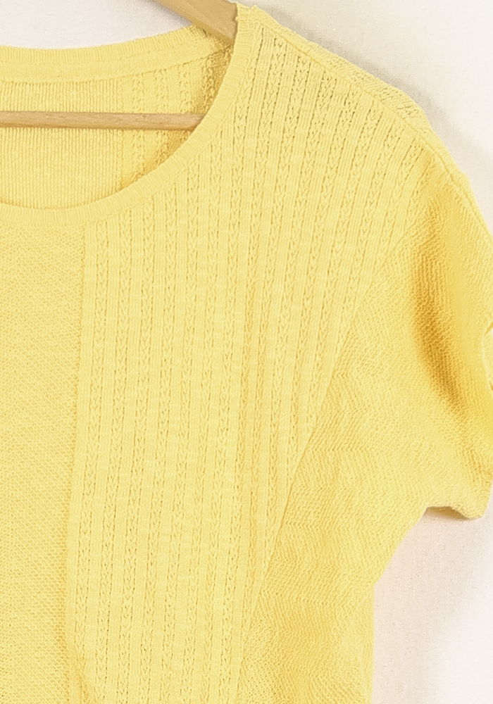 Pull Jaune - Taille S/36 de la marque Bérénice | PARAD72395 - Vendu par Paradigme - Image 3