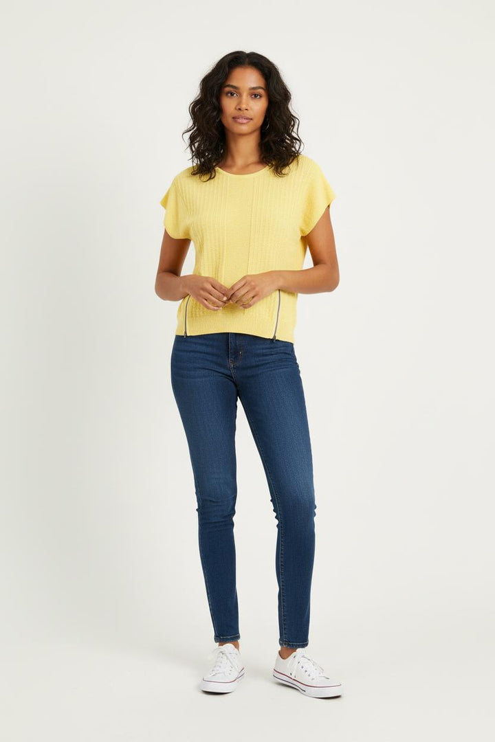 Pull Jaune - Taille S/36 de la marque Bérénice | PARAD72395 - Vendu par Paradigme - Image 1