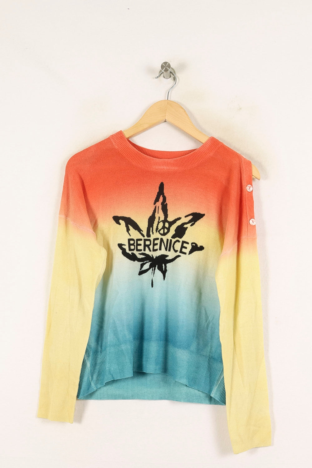 Pull Dégradé Orange Jaune et Bleu - Taille S/36 de la marque Bérénice | PARAD72396 - Vendu par Paradigme - Image 2