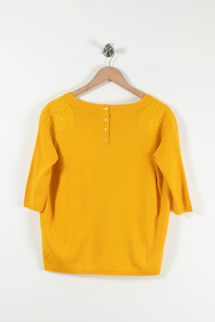 Pull Jaune - Taille S/36 de la marque Bérénice | PARAD72399 - Vendu par Paradigme - Image 4