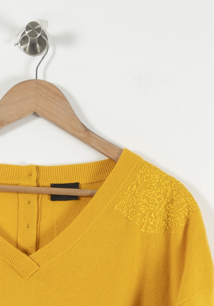 Pull Jaune - Taille S/36 de la marque Bérénice | PARAD72399 - Vendu par Paradigme - Image 3