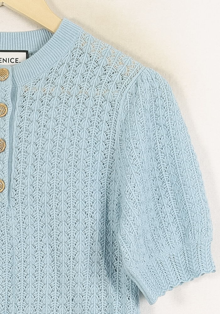 Pull Bleu - Taille S/36 de la marque Bérénice | PARAD72400 - Vendu par Paradigme - Image 3