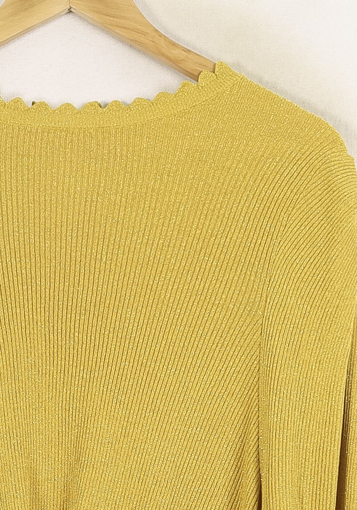 Pull Jaune - Taille S/36 de la marque Bérénice | PARAD72405 - Vendu par Paradigme - Image 3