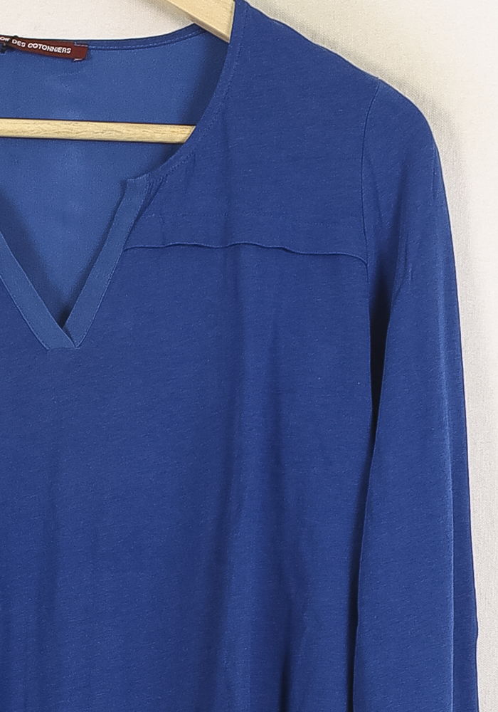 Blouse Bleue - Taille L/40 de la marque Comptoir des Cotonniers | PARAD72411 - Vendu par Paradigme - Image 3