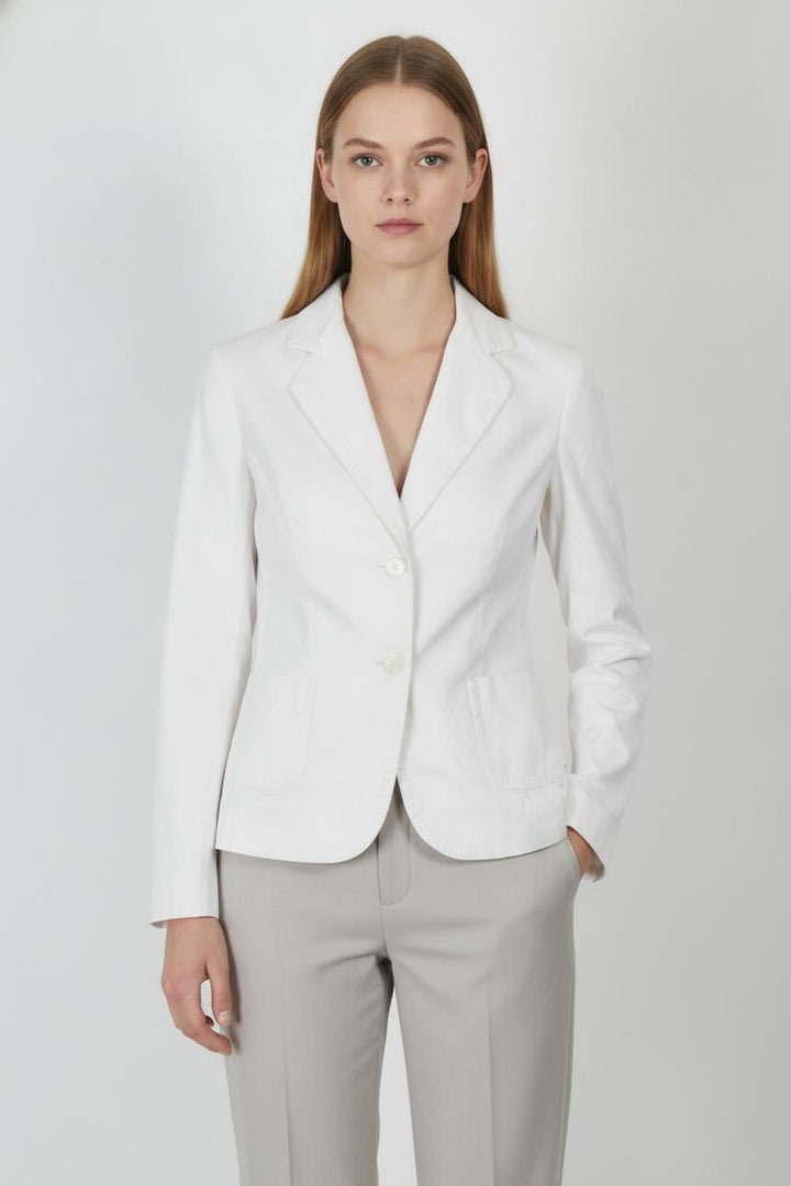 Blazer Blanc - Taille XL/42 de la marque Max Mara | PARAD72416 - Vendu par Paradigme - Image 1